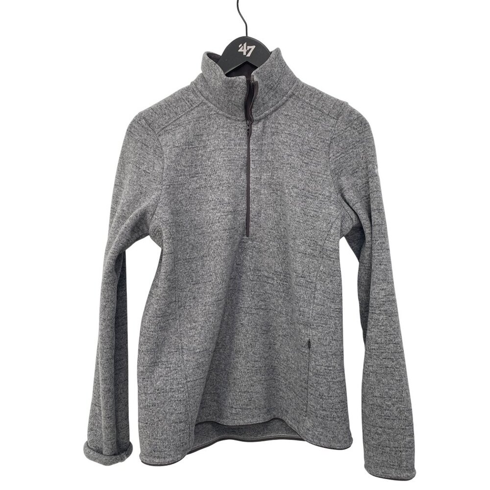 Under Armour ColdGear Half Zip Pullover Size Small Heather Gray Performance Camp
